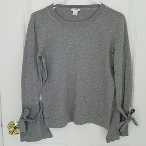 J. Crew Tie Bell Sleeve sweater